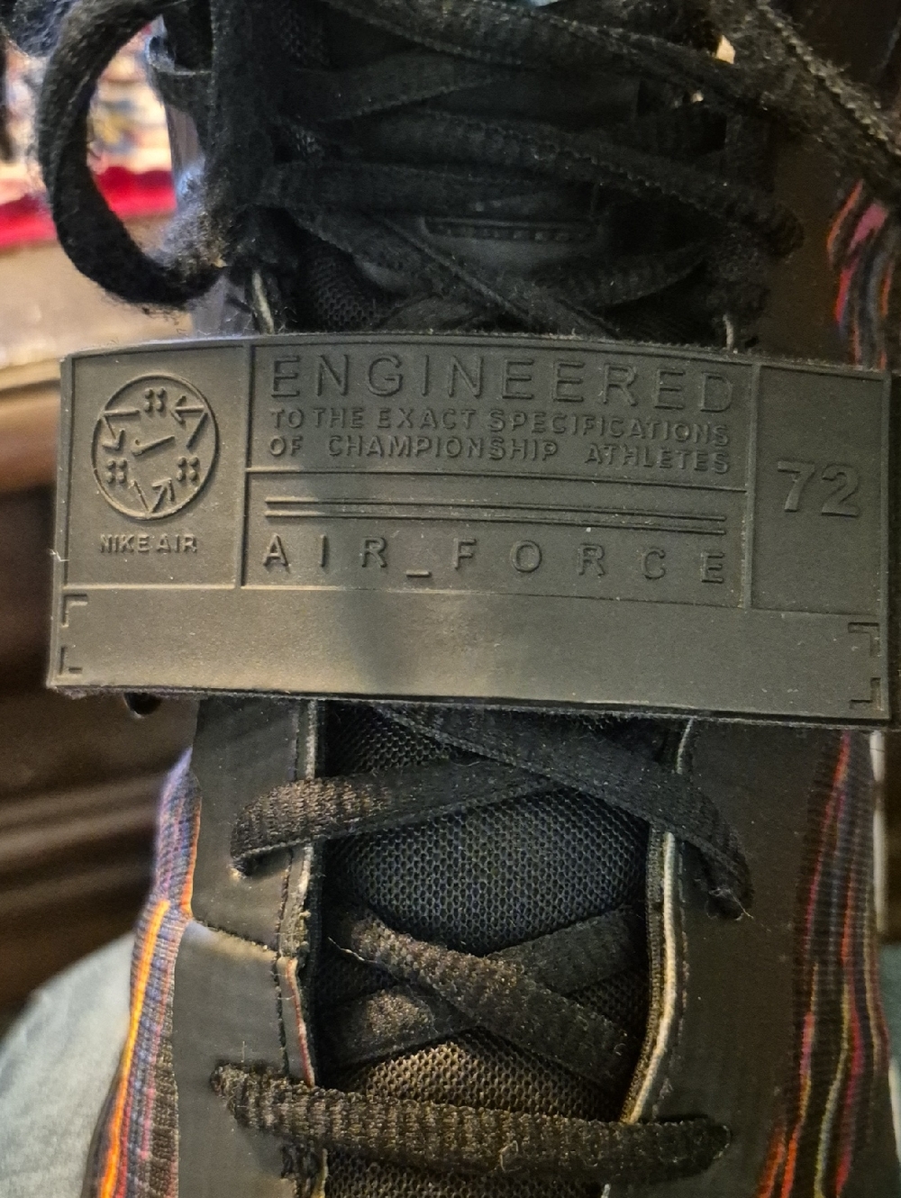 Nike Air Force Max Black History Edition Sz.13 High-Top BasketballShoes.(#2012S) - Picture 9 of 16